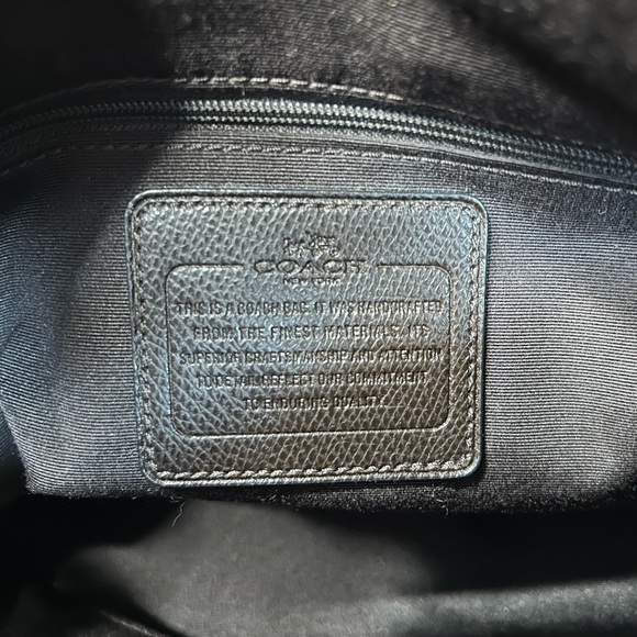 Coach Morgan Satchel Snake Skin / Python Embossed Brown Cream Cross Body Bag - Picture 13 of 13